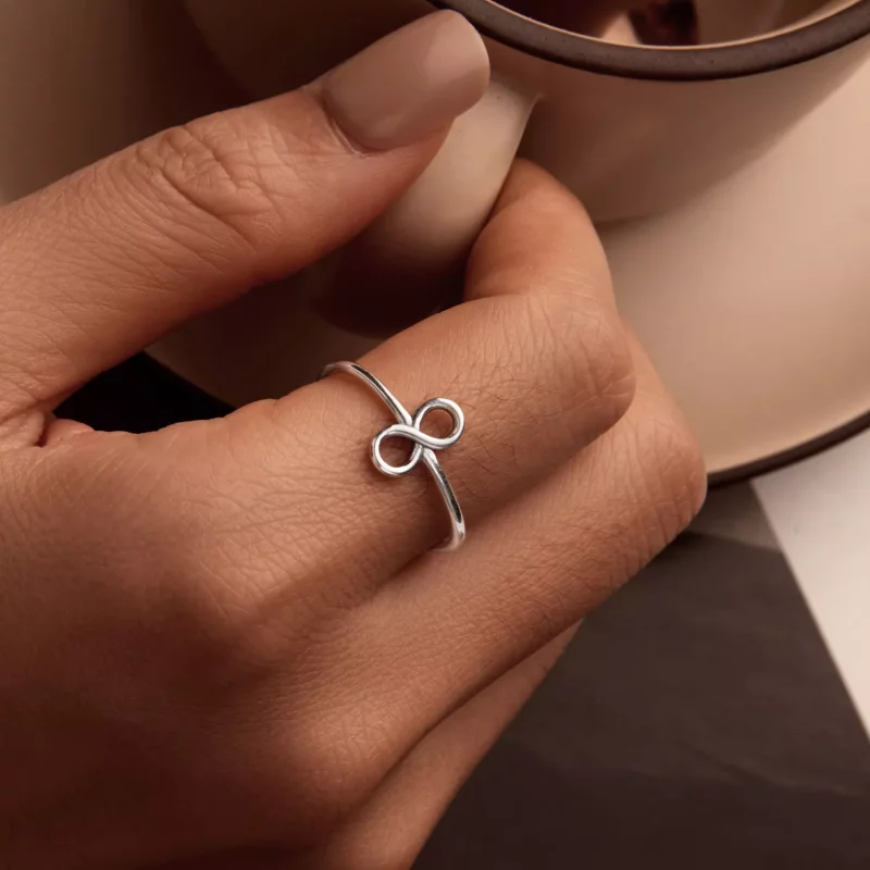 (imagen para) Anillo infinito estilo PANDORA - SCR996-E - Ver 7