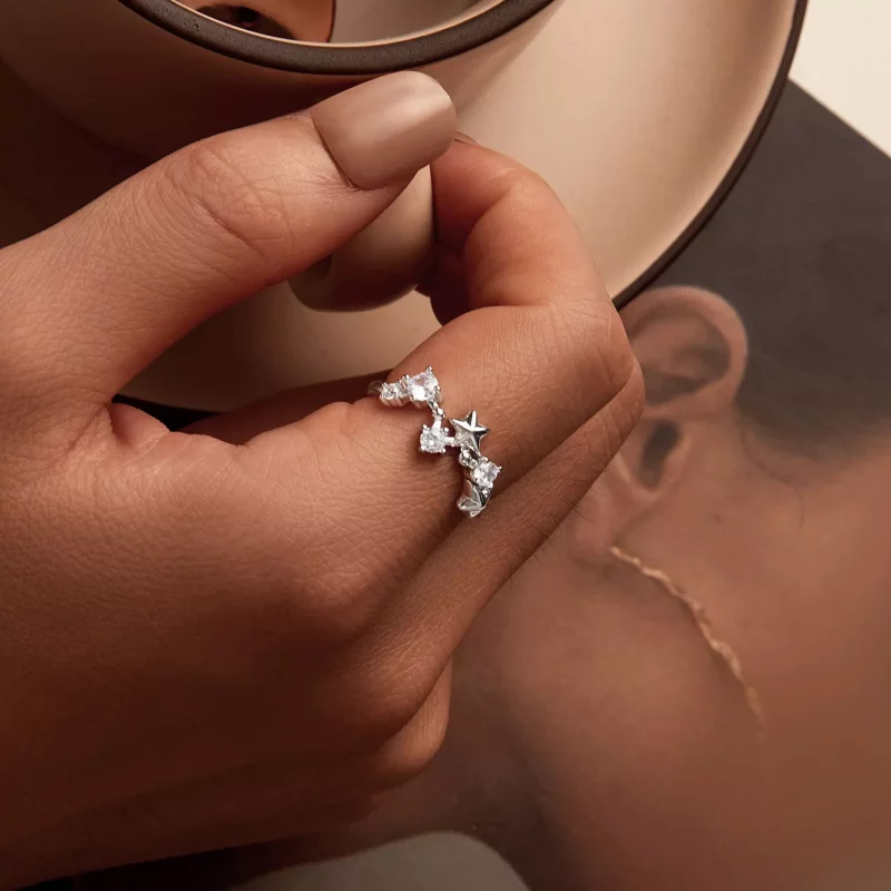 (imagen para) Anillo Osa Mayor estilo PANDORA - SCR1005 - Ver 7