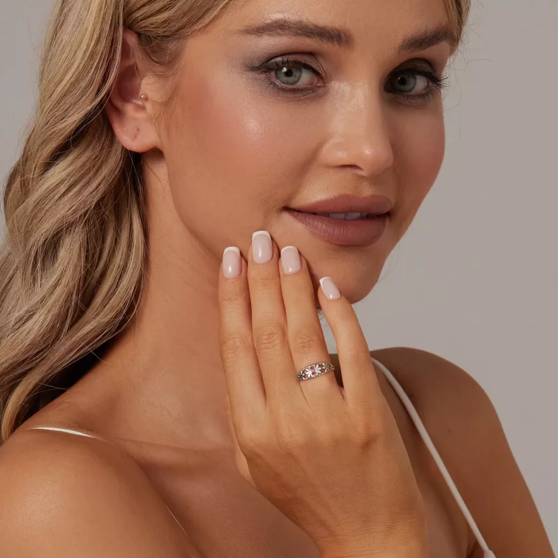 (imagen para) Anillo vintage Iris estilo PANDORA - SCR998 - Ver 4