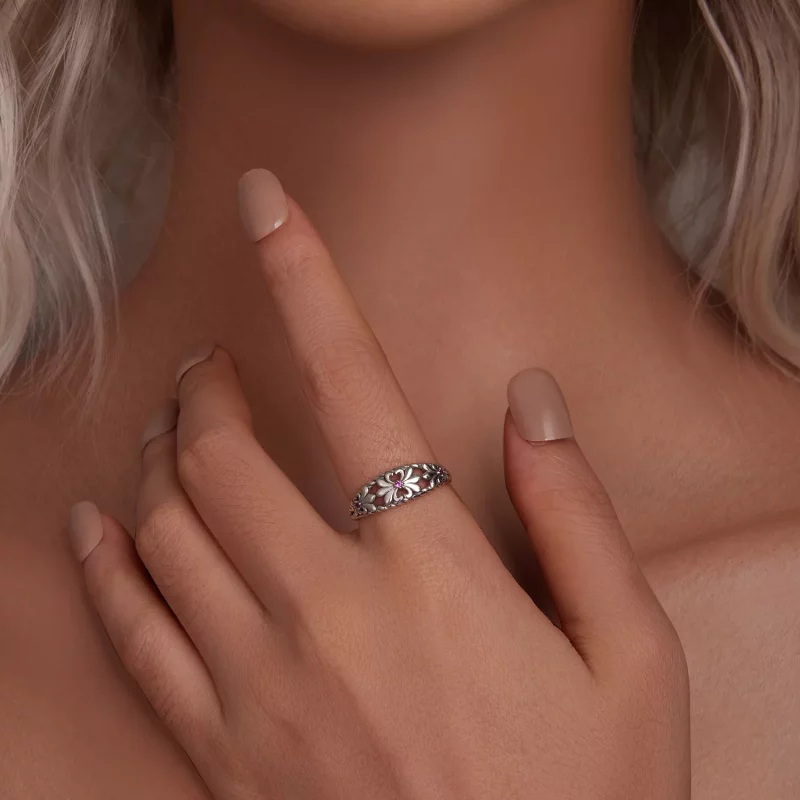(imagen para) Anillo vintage Iris estilo PANDORA - SCR998 - Ver 5