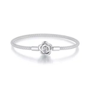 (imagen para) Cadena con base de rosa estilo PANDORA - SCB266