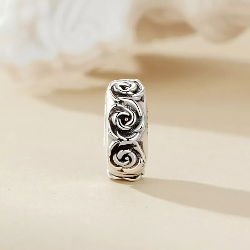 (imagen para) Charm con hebilla de posicionamiento estilo PANDORA Rose - SCC2706 - Ver 2