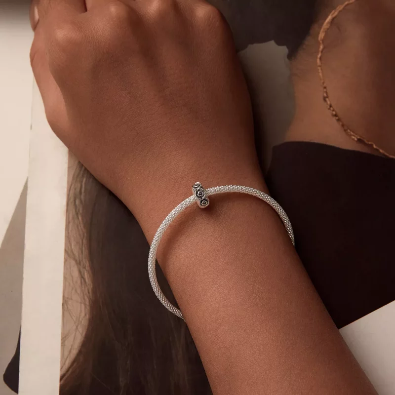 (imagen para) Charm con hebilla de posicionamiento estilo PANDORA Rose - SCC2706 - Ver 6