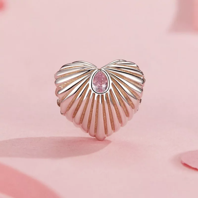 (imagen para) Charm de corazón estilo PANDORA - SCC2693 - Ver 2