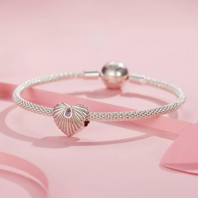 (imagen para) Charm de corazón estilo PANDORA - SCC2693 - Ver 3