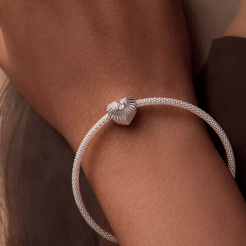 (imagen para) Charm de corazón estilo PANDORA - SCC2693 - Ver 6