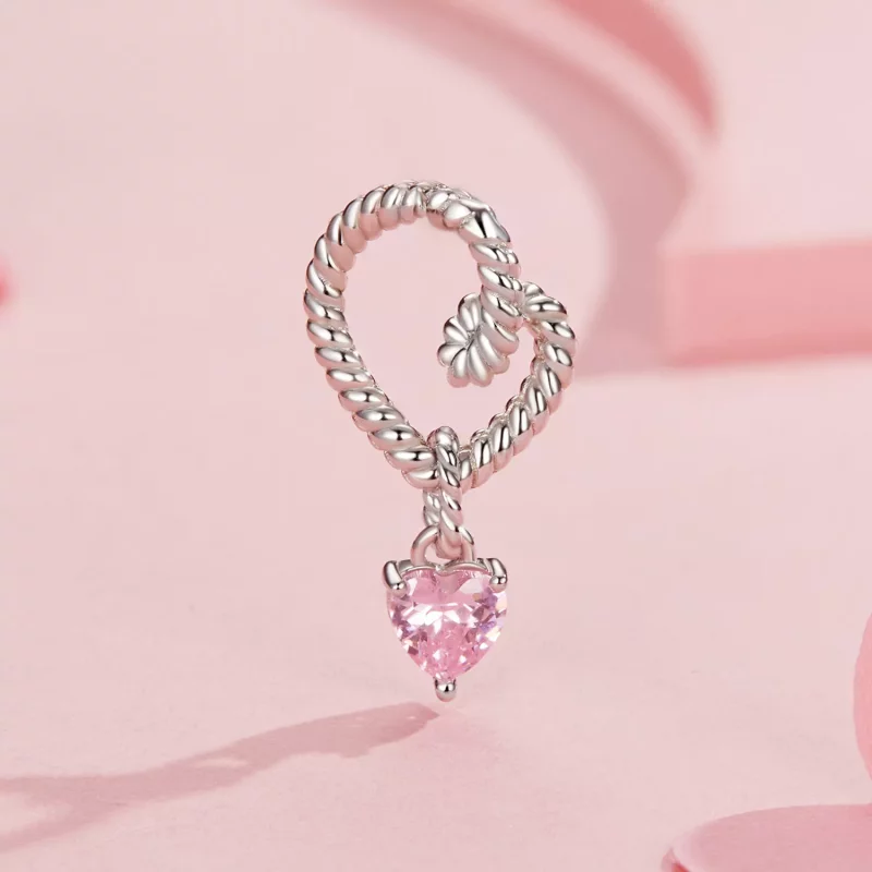 (imagen para) Charm de corazón inteligente estilo PANDORA - SCC2692 - Ver 2