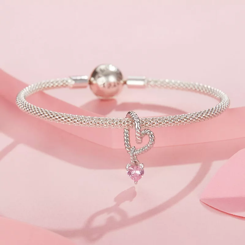 (imagen para) Charm de corazón inteligente estilo PANDORA - SCC2692 - Ver 3