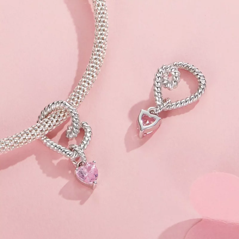 (imagen para) Charm de corazón inteligente estilo PANDORA - SCC2692 - Ver 4
