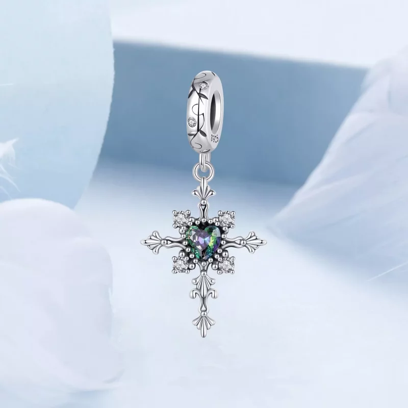 (imagen para) Charm de cruz estilo PANDORA - BSC970 - Ver 2