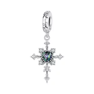 Charm de cruz estilo PANDORA - BSC970 (imagen para) Charm de cruz estilo PANDORA - BSC970