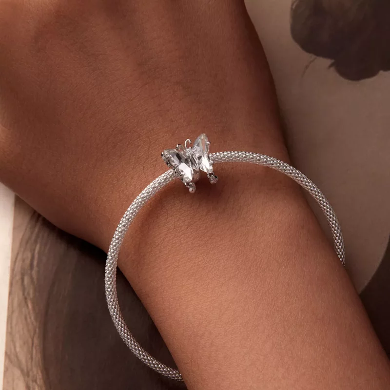 (imagen para) Charm de mariposa brillante estilo PANDORA - BSC965 - Ver 6