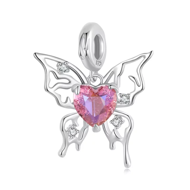 (imagen para) Charm de mariposa sangrienta estilo PANDORA - SCC2696