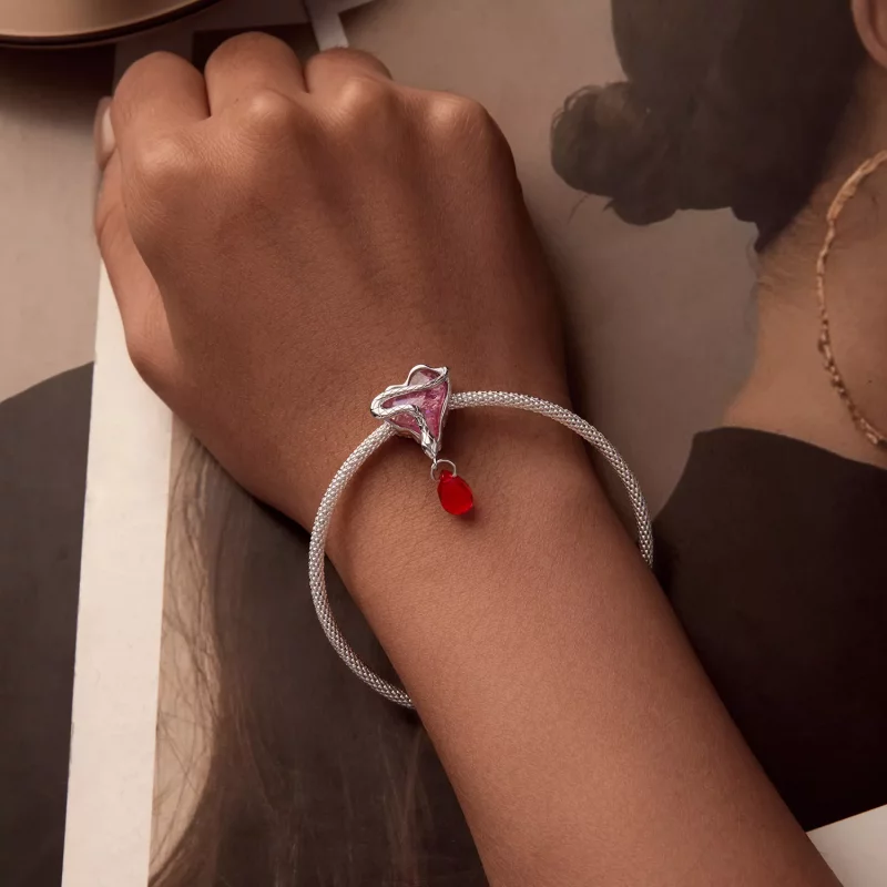 (imagen para) Charm de serpiente sangrienta estilo PANDORA - SCC2699 - Ver 5