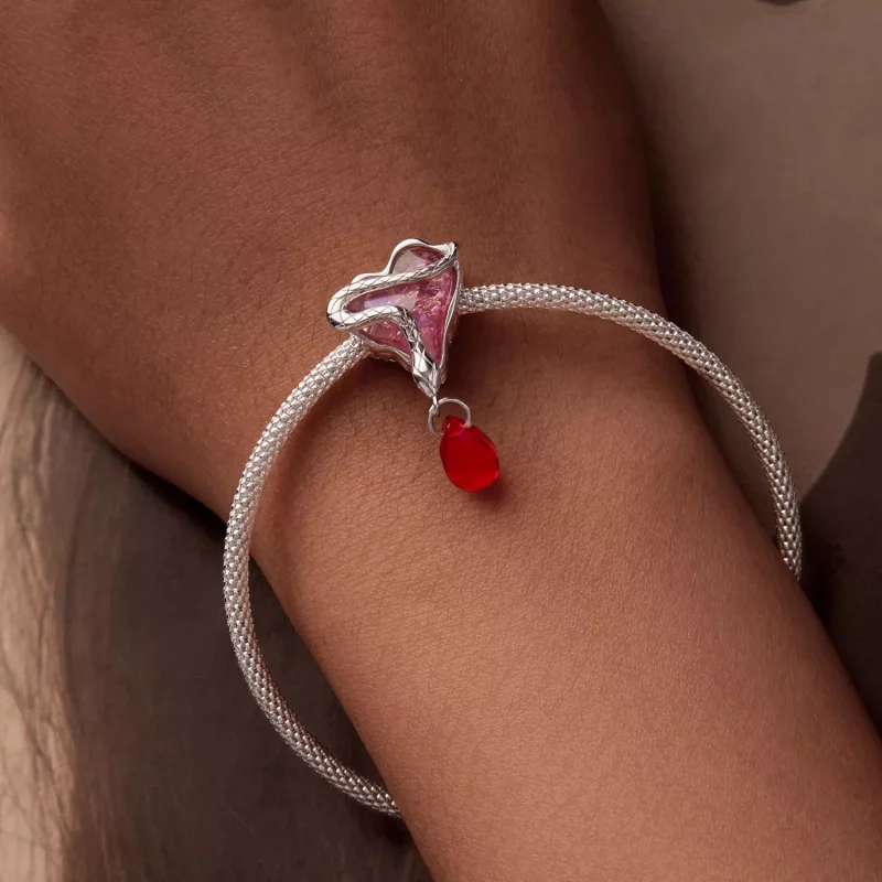 (imagen para) Charm de serpiente sangrienta estilo PANDORA - SCC2699 - Ver 6