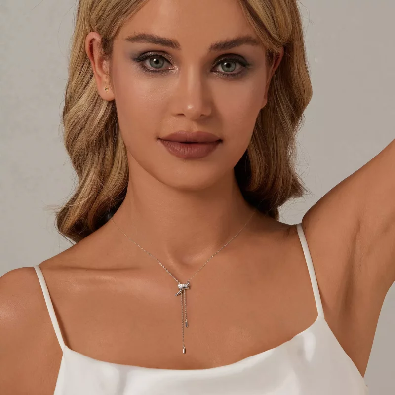 (imagen para) Collar con nudo en forma de Y estilo PANDORA - BSN370 - Ver 6