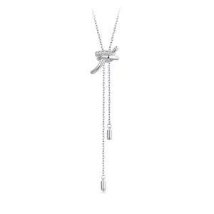 Collar con nudo en forma de Y estilo PANDORA - BSN370 (imagen para) Collar con nudo en forma de Y estilo PANDORA - BSN370