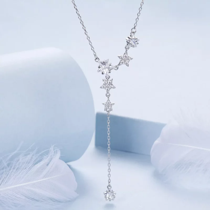 (imagen para) Collar de estrella estilo PANDORA - BSN368 - Ver 3