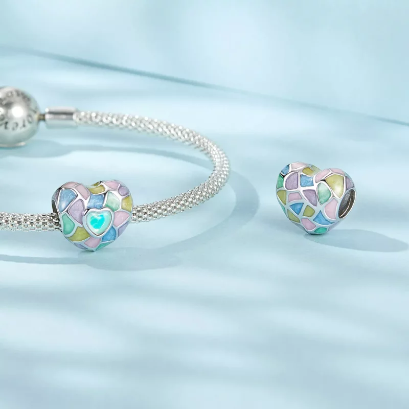 (imagen para) Corazones de neón estilo PANDORA - SCC2708 - Ver 4