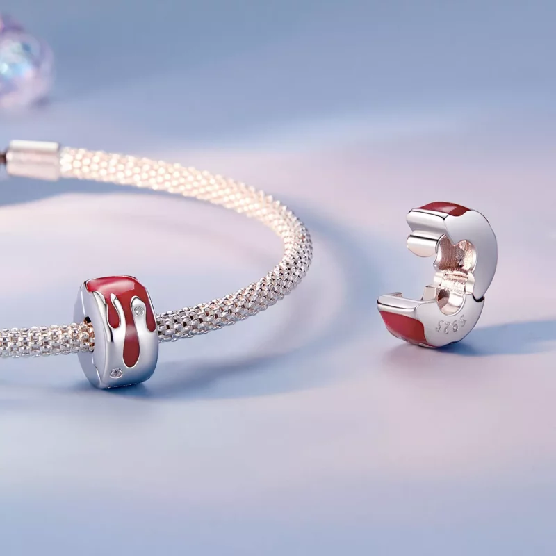 (imagen para) Dije con hebilla de posicionamiento derretida estilo PANDORA - SCC2700 - Ver 4