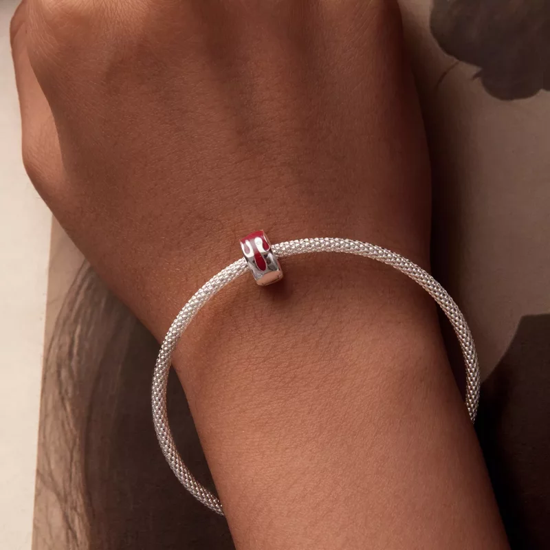 (imagen para) Dije con hebilla de posicionamiento derretida estilo PANDORA - SCC2700 - Ver 7
