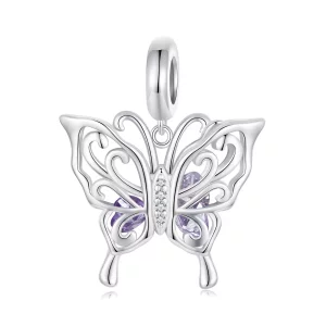 Dije de mariposa estilo PANDORA - BSC969 (imagen para) Dije de mariposa estilo PANDORA - BSC969