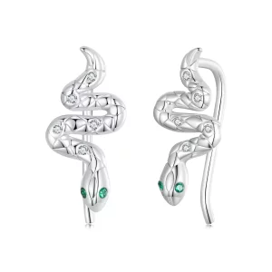 Gancho para la oreja con forma de serpiente estilo PANDORA - SCE1700 (imagen para) Gancho para la oreja con forma de serpiente estilo PANDORA - SCE1700