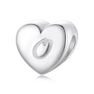 Letra O en forma de corazón estilo PANDORA - SCP065-O (imagen para) Letra O en forma de corazón estilo PANDORA - SCP065-O