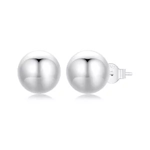 Pendientes de bola grande estilo PANDORA - SCE1725-L (imagen para) Pendientes de bola grande estilo PANDORA - SCE1725-L