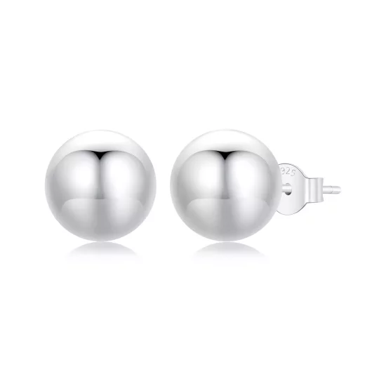(imagen para) Pendientes de bola grande estilo PANDORA - SCE1725-L