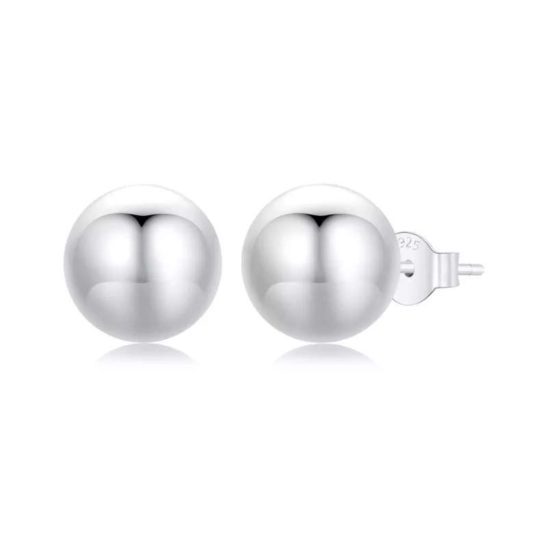 (imagen para) Pendientes de bola grande estilo PANDORA - SCE1725-L