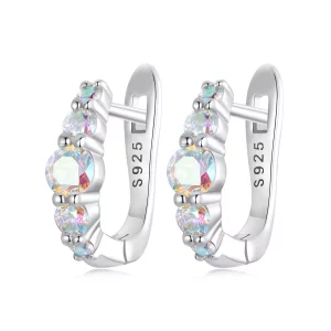 (imagen para) Pendientes de colores estilo PANDORA - BSE960
