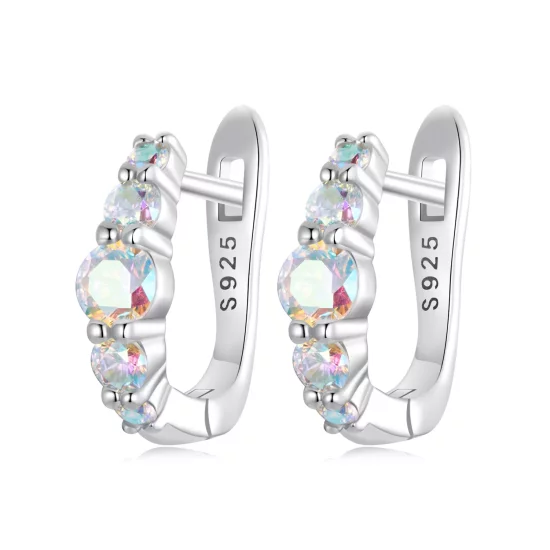 (imagen para) Pendientes de colores estilo PANDORA - BSE960