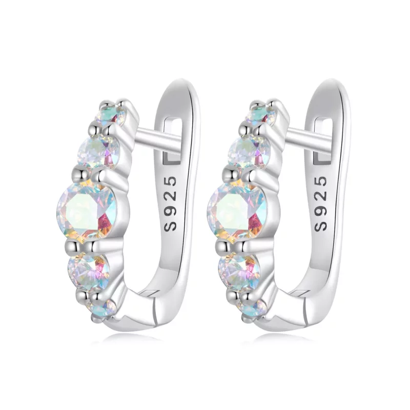 (imagen para) Pendientes de colores estilo PANDORA - BSE960