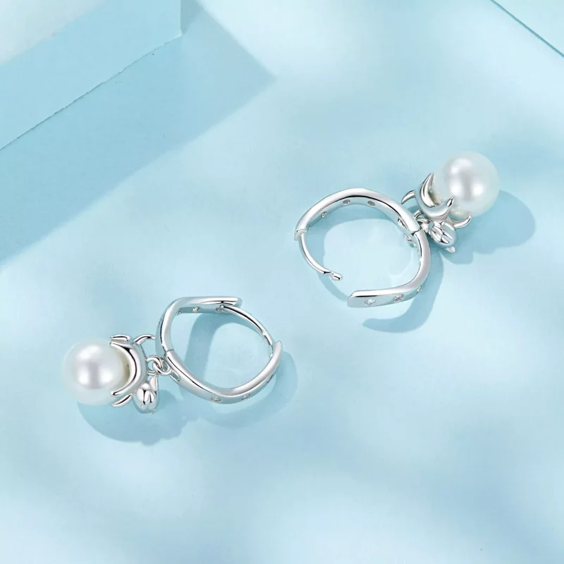 (imagen para) Pendientes de concha de gato estilo PANDORA - SCE1692 - Ver 4