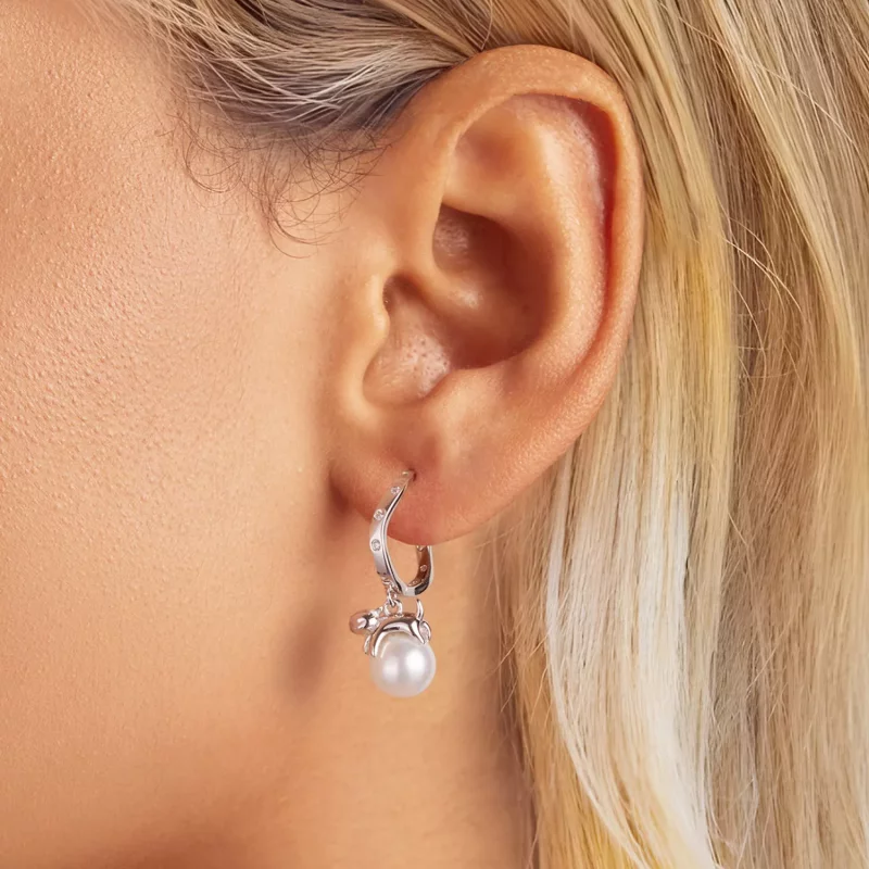 (imagen para) Pendientes de concha de gato estilo PANDORA - SCE1692 - Ver 5