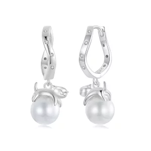 (imagen para) Pendientes de concha de gato estilo PANDORA - SCE1692
