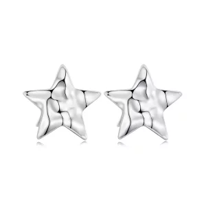 Pendientes de estrella estilo PANDORA - BSE965 (imagen para) Pendientes de estrella estilo PANDORA - BSE965