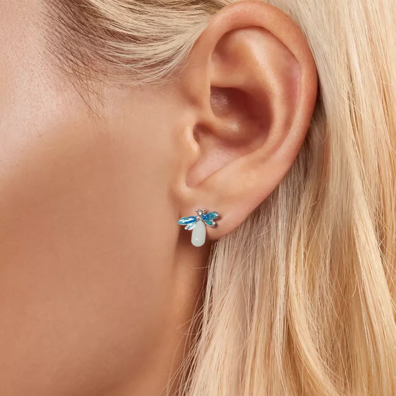 (imagen para) Pendientes de luciérnaga estilo PANDORA - BSE962 - Ver 7