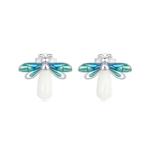 Pendientes de luciérnaga estilo PANDORA - BSE962 (imagen para) Pendientes de luciérnaga estilo PANDORA - BSE962