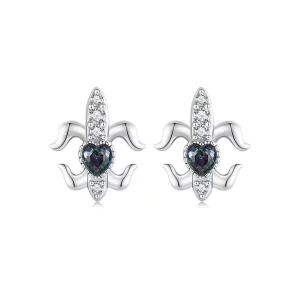 (imagen para) Pendientes estilo vintage con diseño de iris de PANDORA - BSE968
