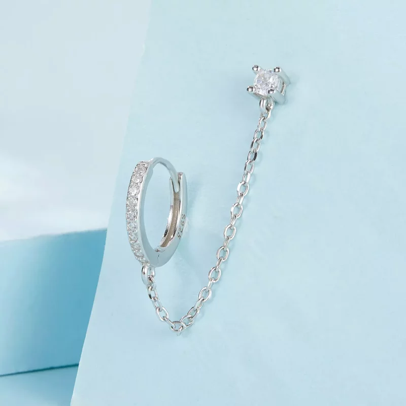 (imagen para) Pendientes exquisitos estilo PANDORA - SCE1678-A - Ver 3