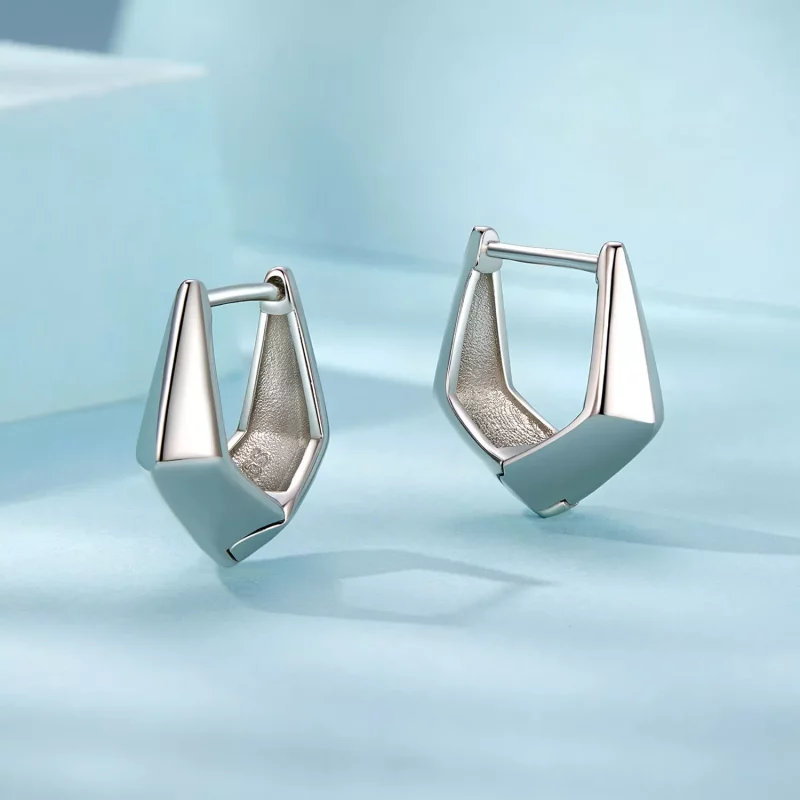 (imagen para) Pendientes geométricos exquisitos estilo PANDORA - SCE1704 - Ver 3