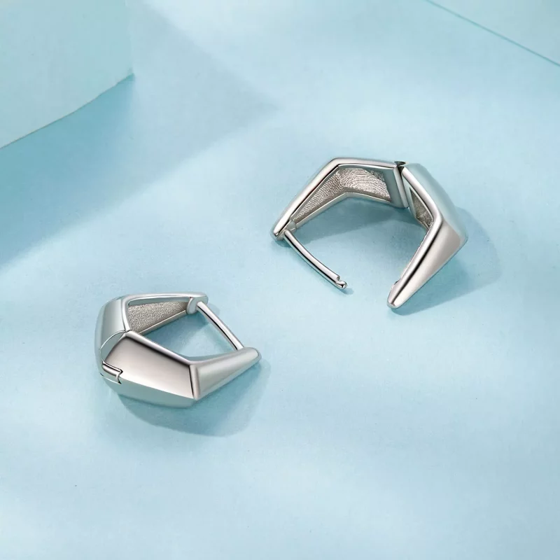 (imagen para) Pendientes geométricos exquisitos estilo PANDORA - SCE1704 - Ver 4