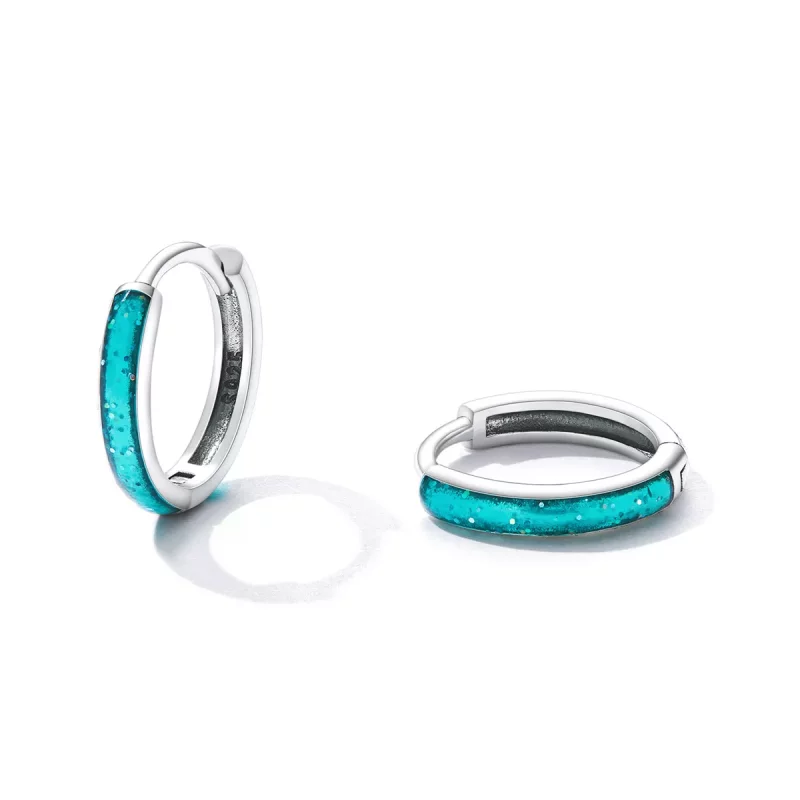 (imagen para) Pendientes sencillos estilo PANDORA - BSE603 - Ver 2