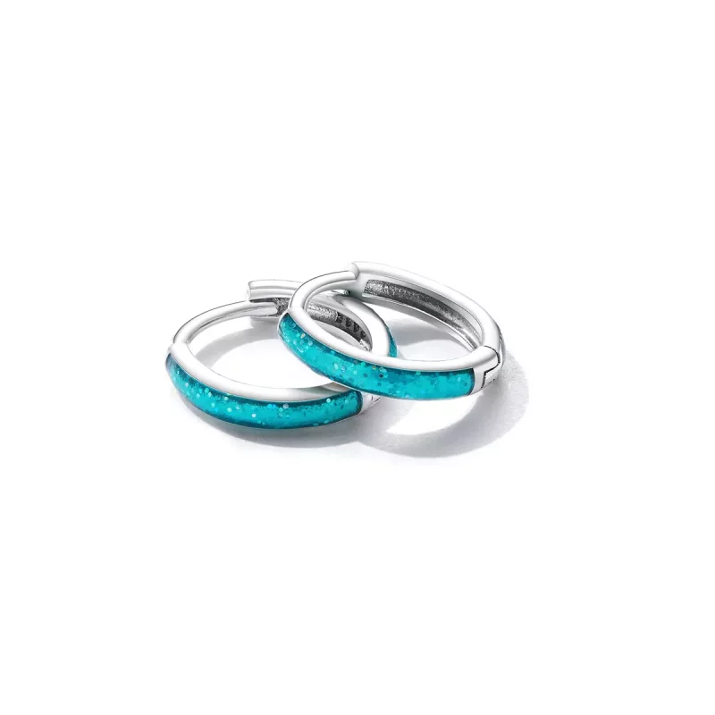(imagen para) Pendientes sencillos estilo PANDORA - BSE603 - Ver 3