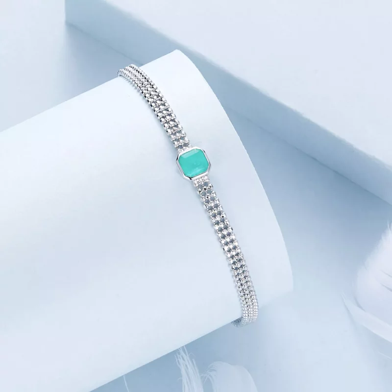 (imagen para) Pulsera de piedra de hielo estilo PANDORA - BSB157 - Ver 2
