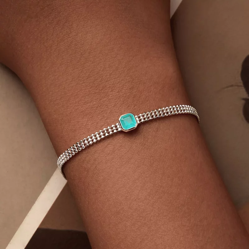 (imagen para) Pulsera de piedra de hielo estilo PANDORA - BSB157 - Ver 4