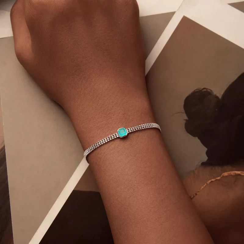(imagen para) Pulsera de piedra de hielo estilo PANDORA - BSB157 - Ver 5