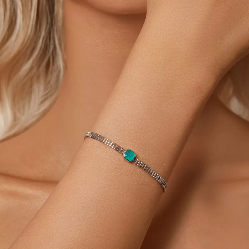 (imagen para) Pulsera de piedra de hielo estilo PANDORA - BSB157 - Ver 7